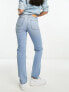 Фото #2 товара River Island ankle straight leg jeans in blue