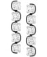 ფოტო #1 პროდუქტის Rhodium-Plated Harmonia Linear Drop Earrings