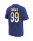 ფოტო #3 პროდუქტის Big Boys Aaron Donald Royal Los Angeles Rams Super Bowl LVI Name and Number T-shirt