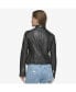 Фото #8 товара Women's Marlette Quilted Lamb Leather Scuba Jacket