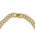Фото #2 товара ADORNIA women's Gold-Tone Plated Crystal Thick Cuban Curb Chain Necklace
