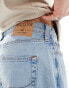 Hollister baggy fit jeans in light wash blue