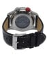 ფოტო #2 პროდუქტის GV2 Men's Contasecondi Black Leather Automatic Strap Watch 43 mm
