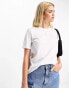 Pieces cotton t-shirt in white Белый, XS - EU 34 - фото #1