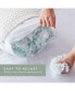 Customizable Fiber and Shredded Foam Pillow with Zippered Inner Cover, King