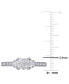 ფოტო #5 პროდუქტის Diamond Princess Quad Cluster Engagement Ring (1/2 ct. t.w.) in 14k White Gold