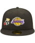 Фото #3 товара Men's Black Los Angeles Lakers 17x NBA Finals Champions Crown 59FIFTY Fitted Hat