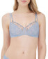 Бюстгальтер Skarlett Blue с полным покрытием Paradise Floral Lace для женщин Dove Blue Combo, 32DDD - фото #1