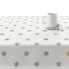 Stain-proof resined tablecloth Belum Snowflakes Gold 140 x 140 cm