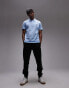 Lacoste slim fit logo pique polo in light blue