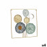 Фото #1 товара Настенный декор Разноцветный Цветы Зеркало Металл Стеклянный 45 x 45 x 2 cm (4 штук)