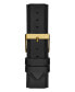 ფოტო #3 პროდუქტის Men's Multi-Function Black Genuine Leather Watch 42mm