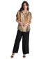 ფოტო #5 პროდუქტის Women's Printed Flat Chiffon Camp Shirt