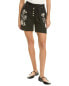 Фото #2 товара Johnny Was Marseille Belted Linen Short Women's Black Xs