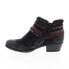 Фото #9 товара Miz Mooz Booker 111265 Womens Black Leather Zipper Ankle & Booties Boots