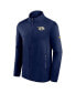 Men's Navy Nashville Predators Authentic Pro Rink Fleece Full-zip Jacket