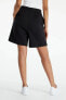 Фото #6 товара Sportswear Ess. Collt. Fleece High-Waisted Yüksek Belli Bol Kesim Siyah Kadın Spor Şort