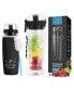 Фото #1 товара Portable Flip Top Lid Water Bottle with Fruit Infuser