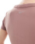 Nike One Dri-Fit tight crop t-shirt in smokey mauve