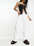 Фото #1 товара Only parachute trousers in white