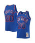 Фото #2 товара Men's Allan Houston Blue New York Knicks 1996-97 Throwback Dark Swingman Jersey