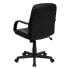 Mid-Back Black Glove Vinyl Executive Swivel Chair With Arms