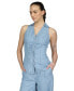Michael Kors Women's Sleeveless Button-Front Collared Top