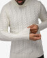 Фото #4 товара Men's Cable Knit Roll Neck Sweater