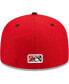 ფოტო #4 პროდუქტის Men's Red Lansing Lugnuts Authentic Collection Team Home 59FIFTY Fitted Hat