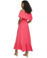 ფოტო #2 პროდუქტის Women's Off-The-Shoulder Flounce Maxi Dress