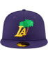 Фото #4 товара Men's Purple Los Angeles Lakers Icon 59FIFTY Fitted Hat