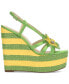 Фото #2 товара Visela Flower Detail Platform Espadrille Wedge Sandals