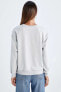 Regular Fit Bisiklet Yaka Sweatshirt