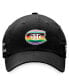 Men's Black Montreal Canadiens Team Logo Pride Adjustable Hat