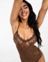 Фото #11 товара Ann Summers constellation mesh body in brown