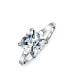 Simple Traditional 3CT Cubic Zirconia Square Brilliant Princess Cut AAA CZ Solitaire Engagement Ring For Women Thin 1.5 MM Band