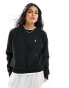 Фото #1 товара Polo Ralph Lauren crew neck sweater in black