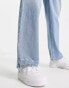 Фото #10 товара Signature 8 straight leg jeans in mid wash blue