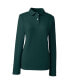 Фото #2 товара Women's School Uniform Long Sleeve Feminine Fit Mesh Polo Shirt