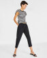 Фото #1 товара Women's Double-Weave Pull-On Ankle Pants, Created for Macy's