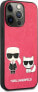 Karl Lagerfeld Etui Karl Lagerfeld KLHCP13LPCUSKCP Apple iPhone 13 Pro fuksja/fushia hardcase Ikonik Karl & Choupette