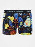 Фото #3 товара Jack & Jones 3 pack trunks in skull print