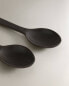 Фото #5 товара Set of stoneware spoons with raised detail (set of 2)