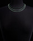 Фото #3 товара Holiday Lane crystal & Bead Layered Collar Necklace, 17" + 3" extender, Created for Macy's