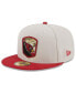 ფოტო #4 პროდუქტის Men's Stone, Cardinal Arizona Cardinals 2023 Salute To Service 59FIFTY Fitted Hat