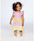 ფოტო #3 პროდუქტის Girl Striped Seersucker Dress Bubble Gum Pink - Toddler Child