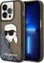 Karl Lagerfeld Etui Karl Lagerfeld KLHCP14LLNKHCK Apple iPhone 14 Pro czarny/black hardcase Glitter NFT Karl Head