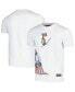 ფოტო #1 პროდუქტის Men's White Peanuts July 4th T-shirt