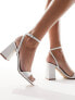 Фото #1 товара Be Mine Bridal Wink 2 heeled sandals in ivory satin