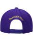ფოტო #5 პროდუქტის Men's Purple Los Angeles Lakers Hardwood Classics Snapback Hat